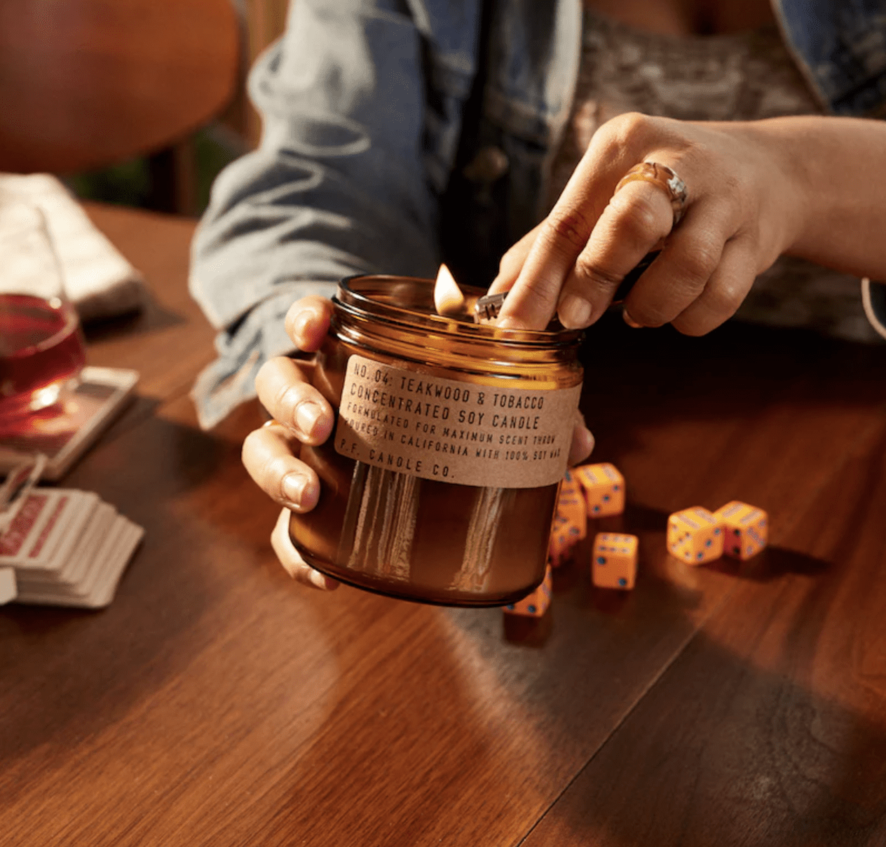 P.F. Candle Co. Teakwood & Tobacco