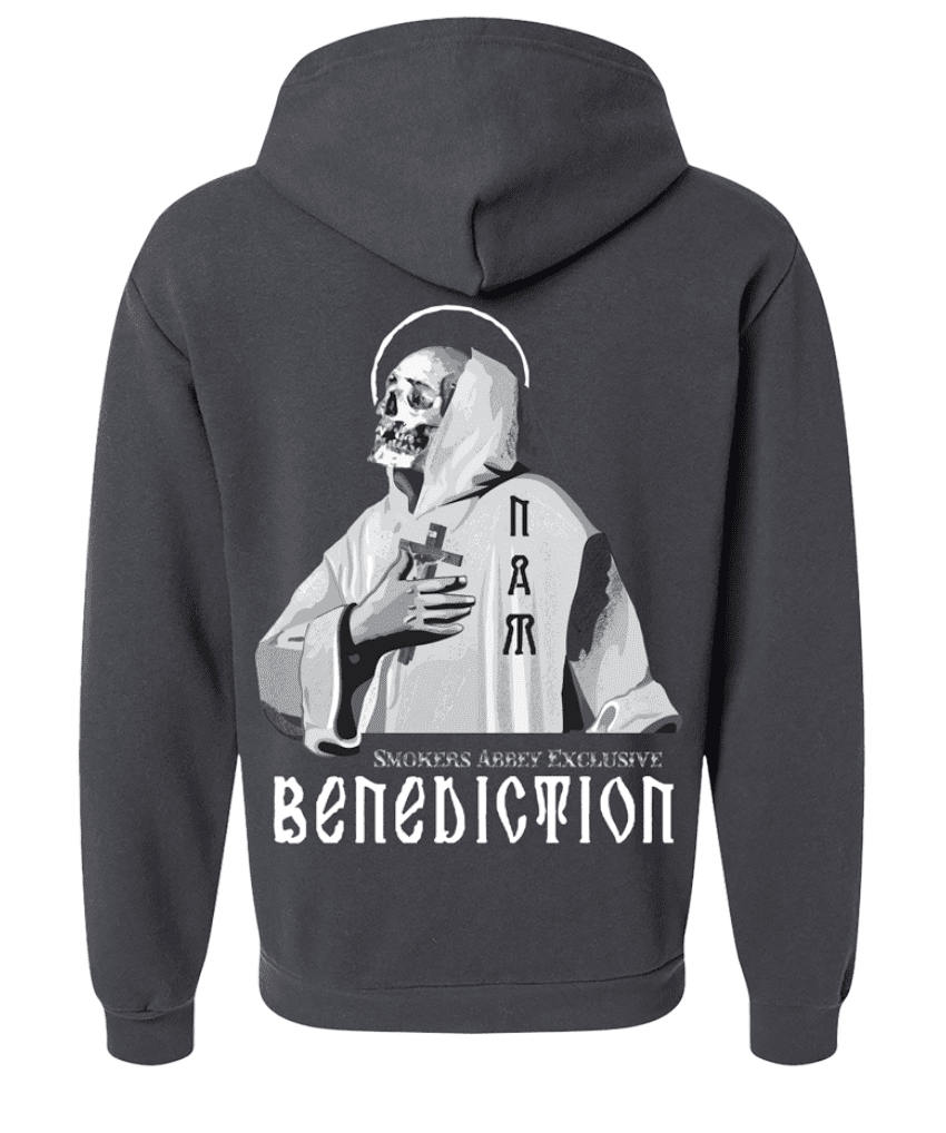 Smokers Abbey Benediction Zip Up Hoodie - Image 3