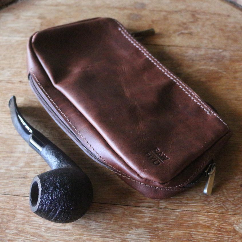 RAWHYD Leather Co. Leather Tobacco Pipe Carrying Case Smoker's Abbey