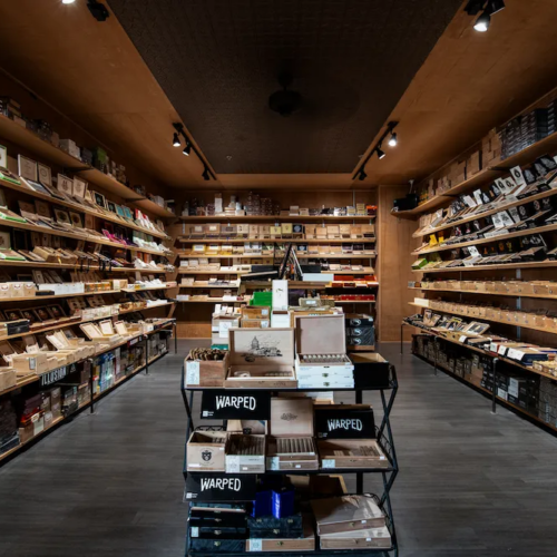 smokers humidor with cigars