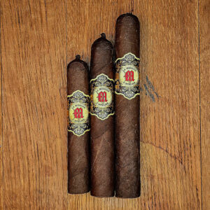 All three vitolas of the La Atelier La Mission lined up