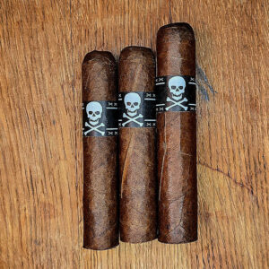 Viaje Skull & Bones cigars in vitolas: MOAB | 4.25 X 54 FOAB | 4.5 X 56 Cloudmaker | 5 X 60