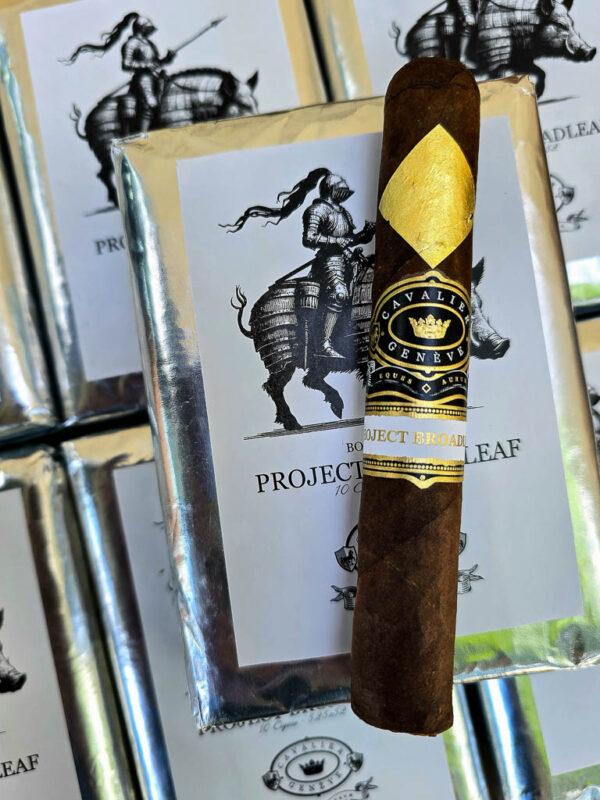 Cavalier Geneve Project Broadleaf Boartamer cigar on Silver wrapped bundles