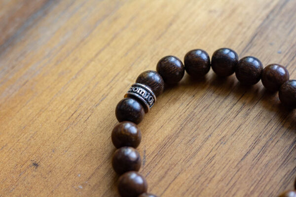 Room101 Brand Light Brown Natural Wood Bead Bracelet - Image 2