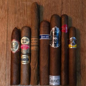 Corojo cigar sampler featuring a curated selection of premium Corojo wrapper cigars