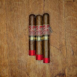 Blood Medicine B-Positive LE 2026 cigars on wooden surface